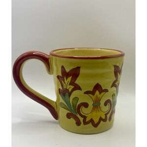 Maxcera Golden Rooster Hand Painted Large Mug.